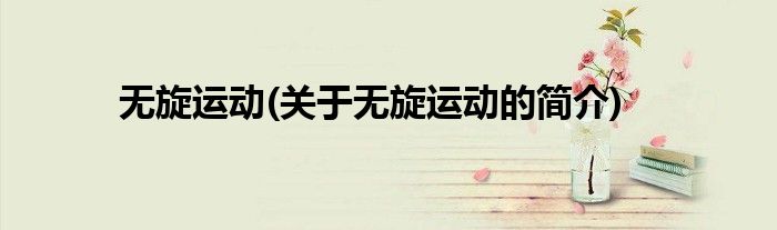 无旋运动(关于无旋运动的简介)
