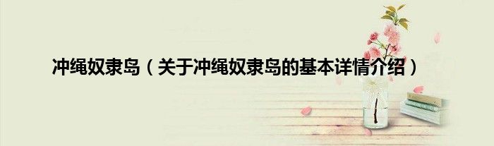 冲绳奴隶岛（关于冲绳奴隶岛的基本详情介绍）